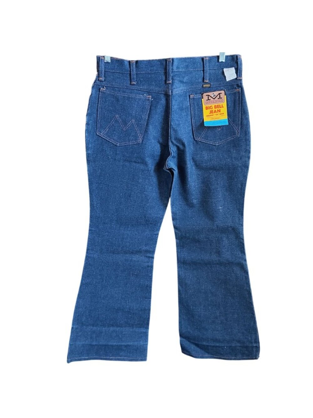 New Vintage Men's Bellbottom Jeans 33x30 Maverick Big Blue Bell Deadstock 1970's